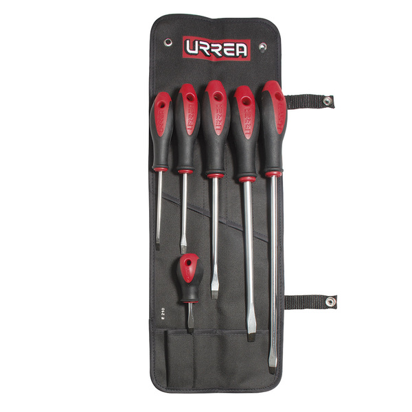 Urrea Bimaterial Screwdriver, Set of 6 Pieces Comb 8600B